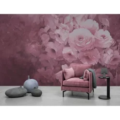 Kuvatapetti Rebel Walls Harmony fuksia, mittatilaus, non-woven
