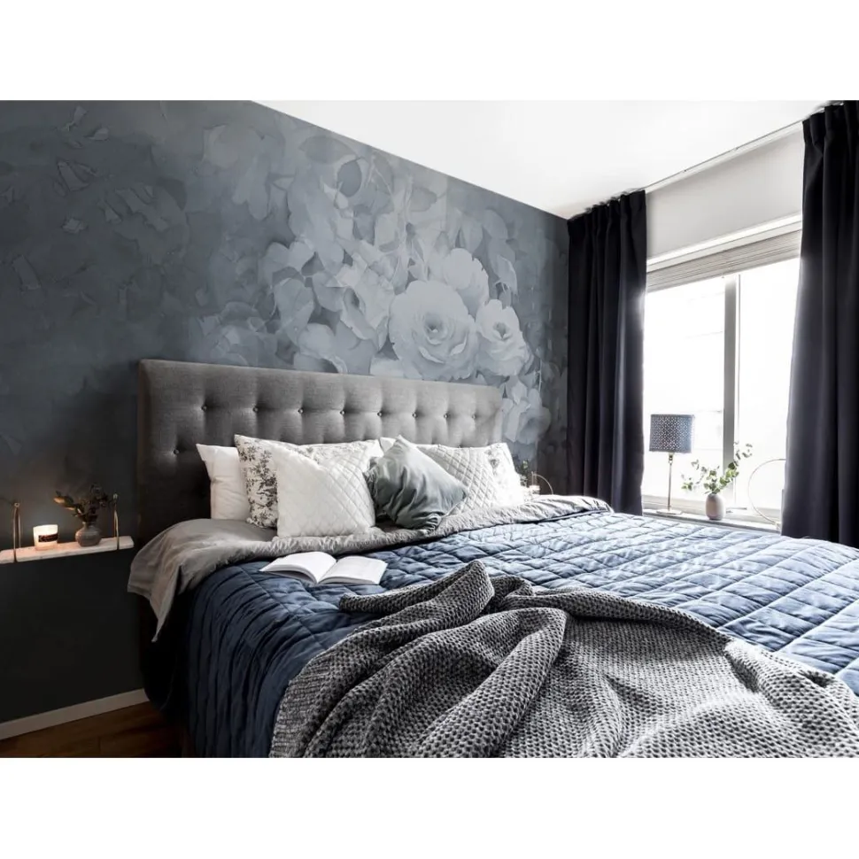 Kuvatapetti Rebel Walls Harmony siniharmaa, mittatilaus, non-woven