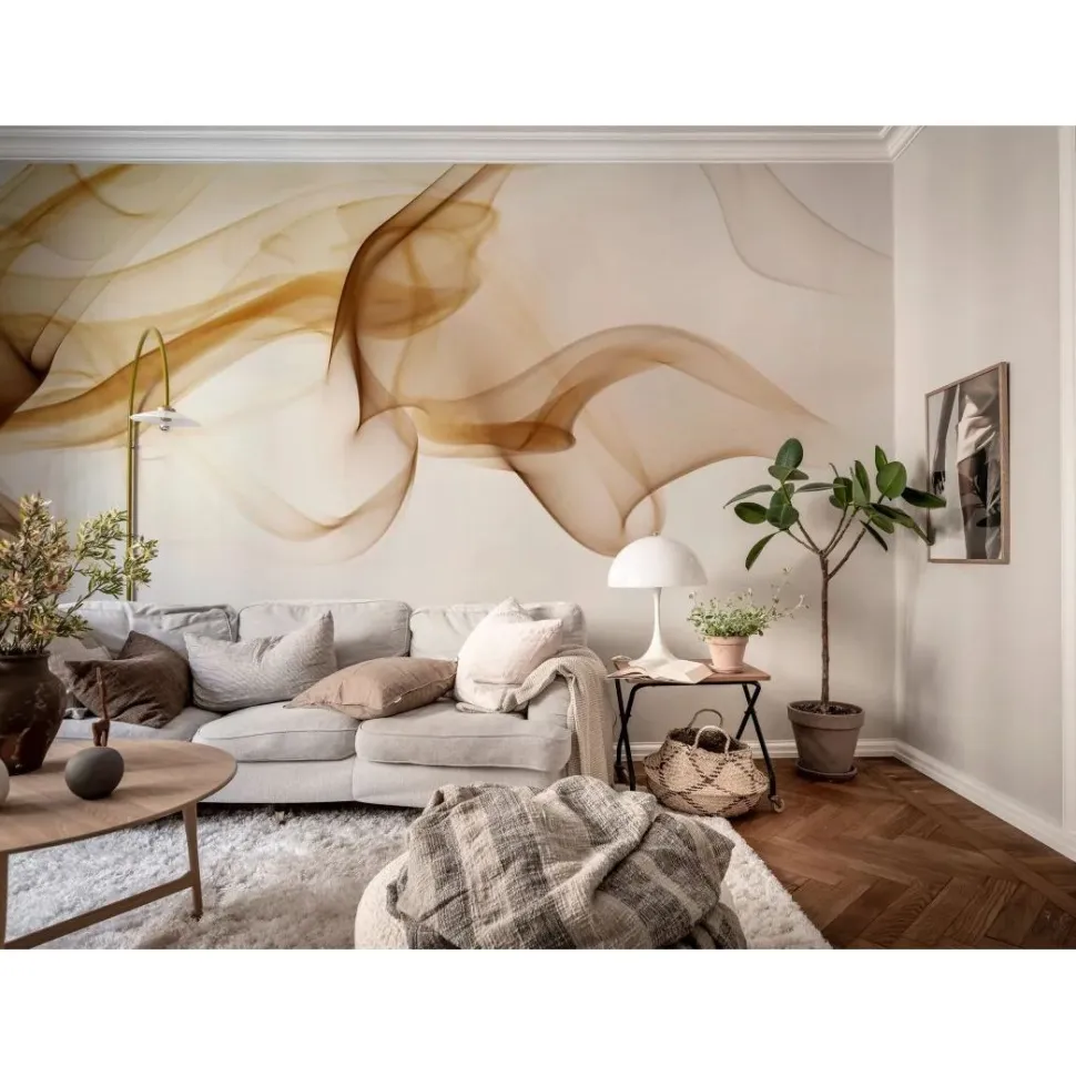 Kuvatapetti Rebel Walls Smoke beige, mittatilaus, non-woven