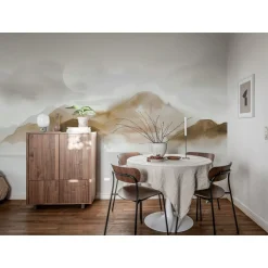 Kuvatapetti Rebel Walls Soft Mountains beige, mittatilaus, non-woven