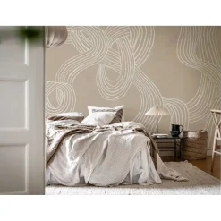 Kuvatapetti Rebel Walls Stripes Repeatable beige, mittatilaus, non-woven