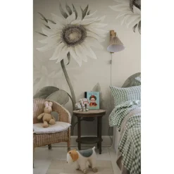 Kuvatapetti Sandberg Sunflowers valkoinen, mittatilaus, non-woven
