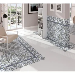 Kuviolaatta Kymppi-Lattiat History Jugend Alhambra Decor himmeä 250x250 mm
