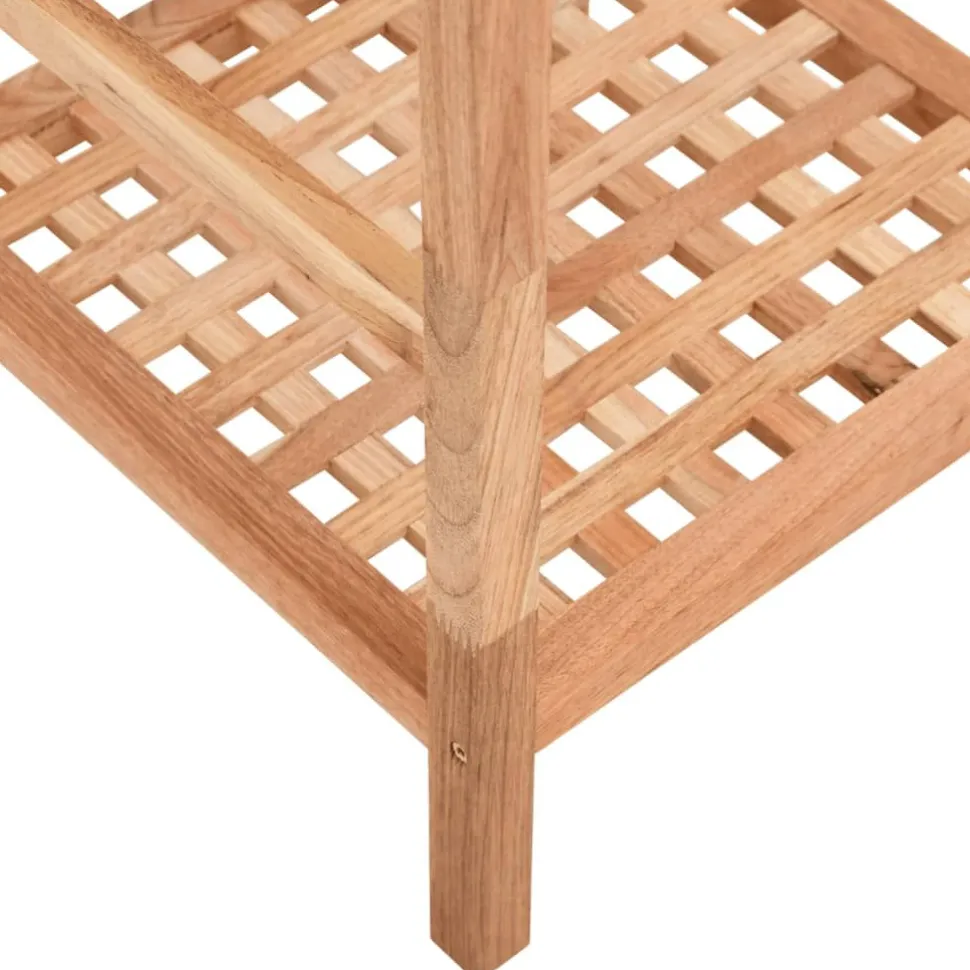 Kylpyhuoneen hyllykkö 35,5x35,5x112,5 cm pähkinäpuu