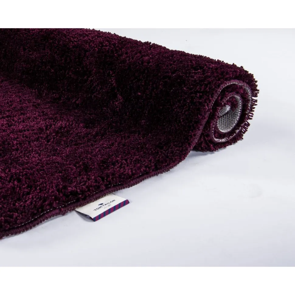 Kylpyhuoneen matto Tom Tailor Soft Bath aubergine eri kokoja