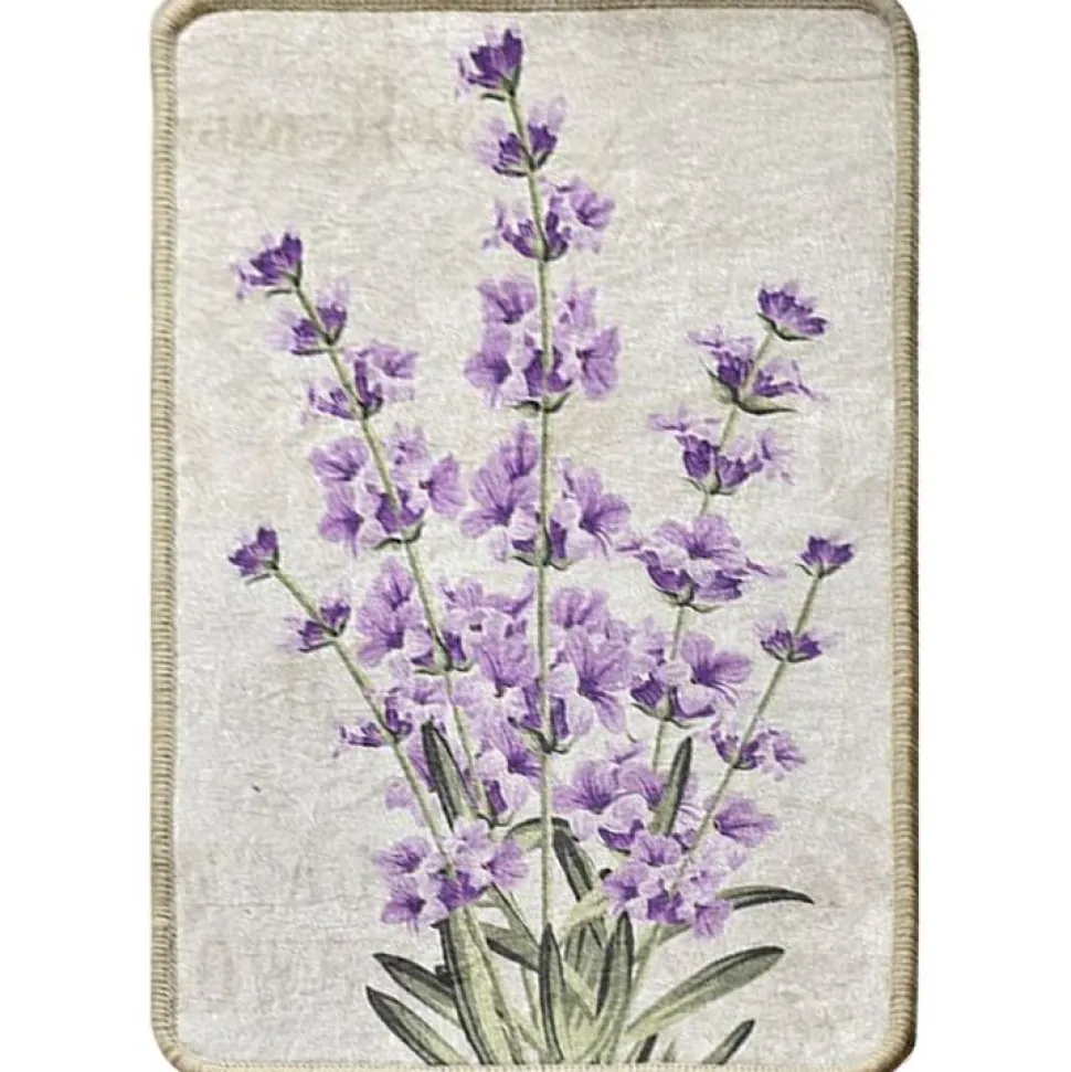 Kylpyhuonematto Linento Lavender, 40x60cm, liila