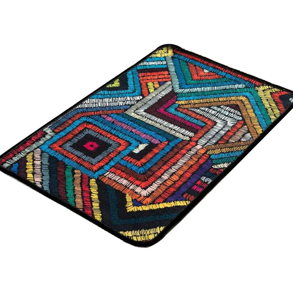 Kylpyhuonematto Linento Maglie, 40x60cm, monivärinen