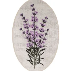 Kylpyhuonemattosetti Linento Lavender, 3kpl, valkoinen/liila