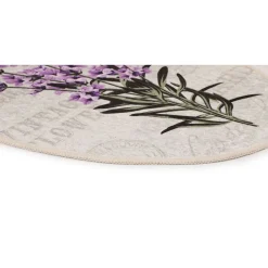 Kylpyhuonemattosetti Linento Lavender, 3kpl, valkoinen/liila