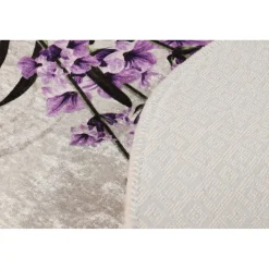 Kylpyhuonemattosetti Linento Lavender, 3kpl, valkoinen/liila