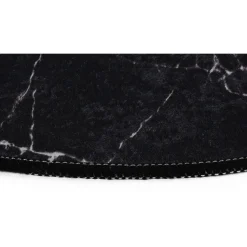 Kylpyhuonemattosetti Linento Marble Oval, 2kpl, musta