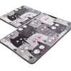 Kylpyhuonemattosetti Linento Meow, 2kpl, harmaa