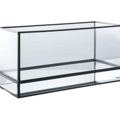 Kynttilälyhty House Nordic Hurricane, 30x12x15cm, musta metalli/lasi