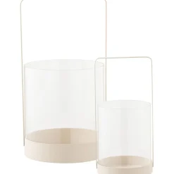 Kynttilälyhty House Noridc Hurricane, 2kpl, beige