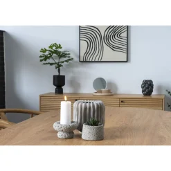 Kynttilänjalka House Nordic, 2kpl, harmaa sementti