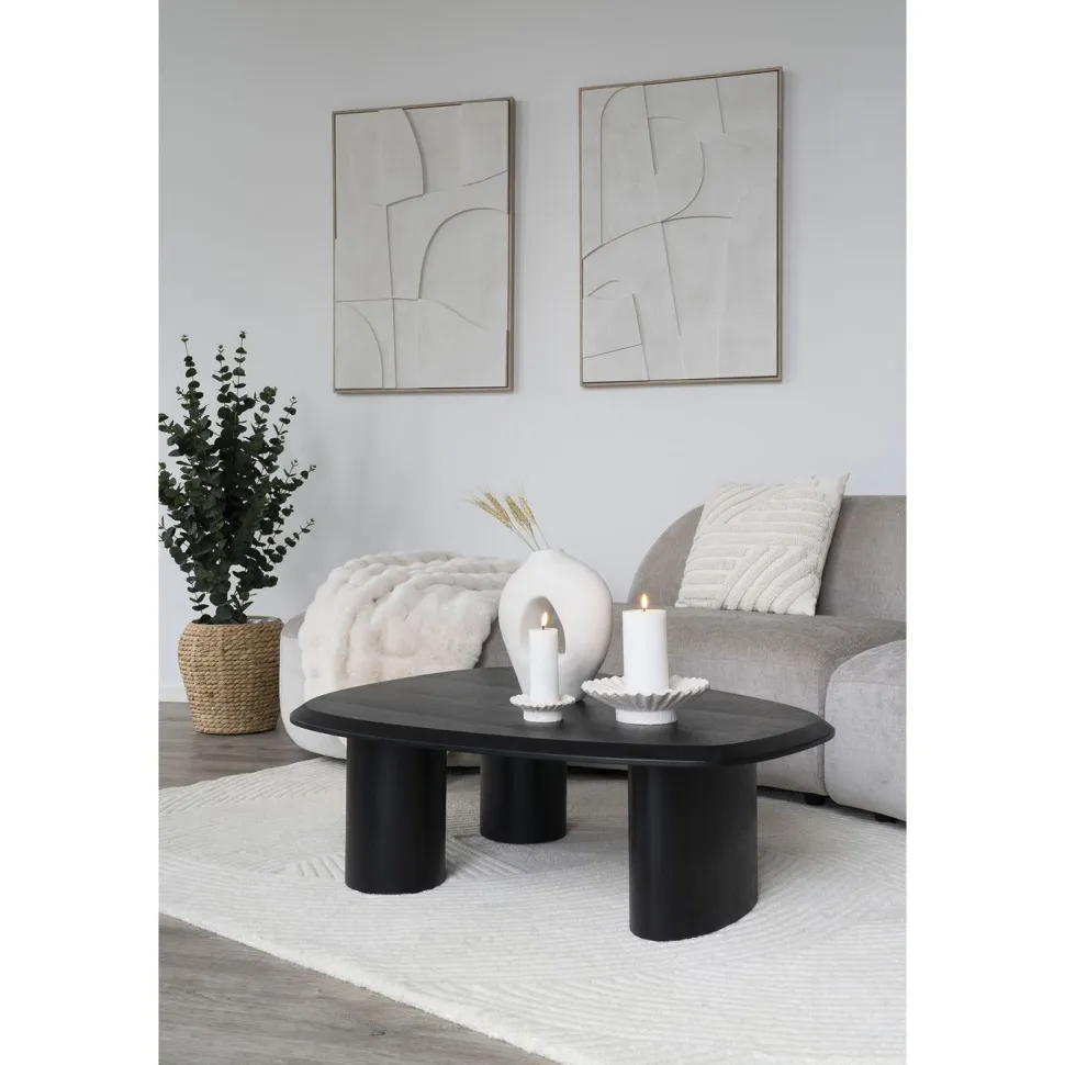 Kynttilänjalka House Nordic, 2kpl, simpukka, valkoinen sementti