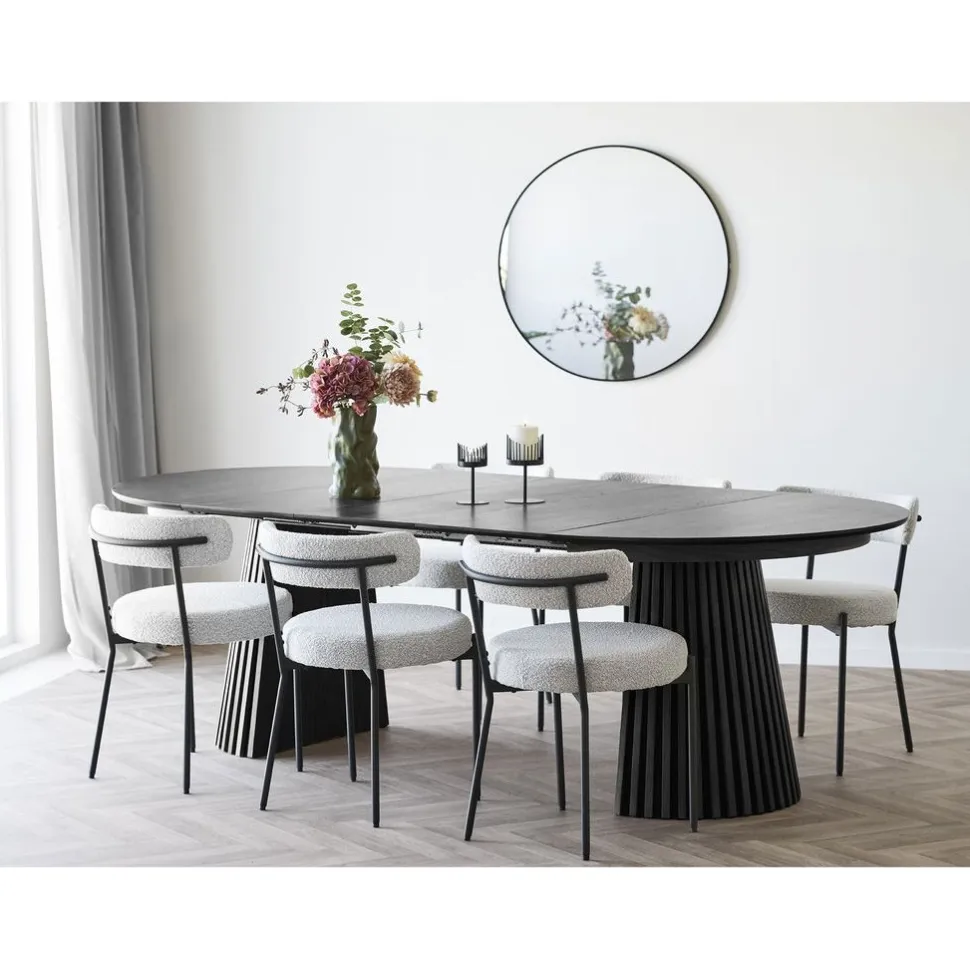 Kynttilänjalka House Nordic, 2kpl, teräs, musta