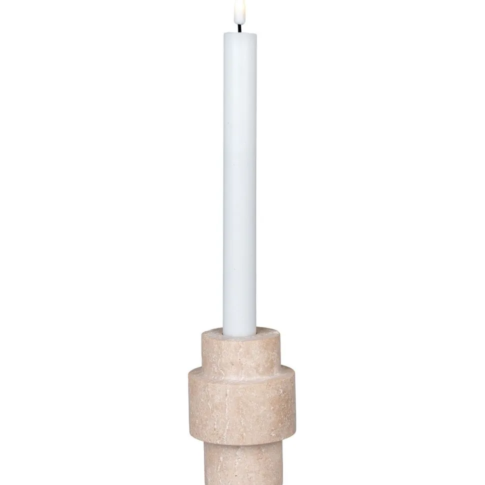 Kynttilänjalka House Nordic, ø7x10cm, sylinteri, travertiini