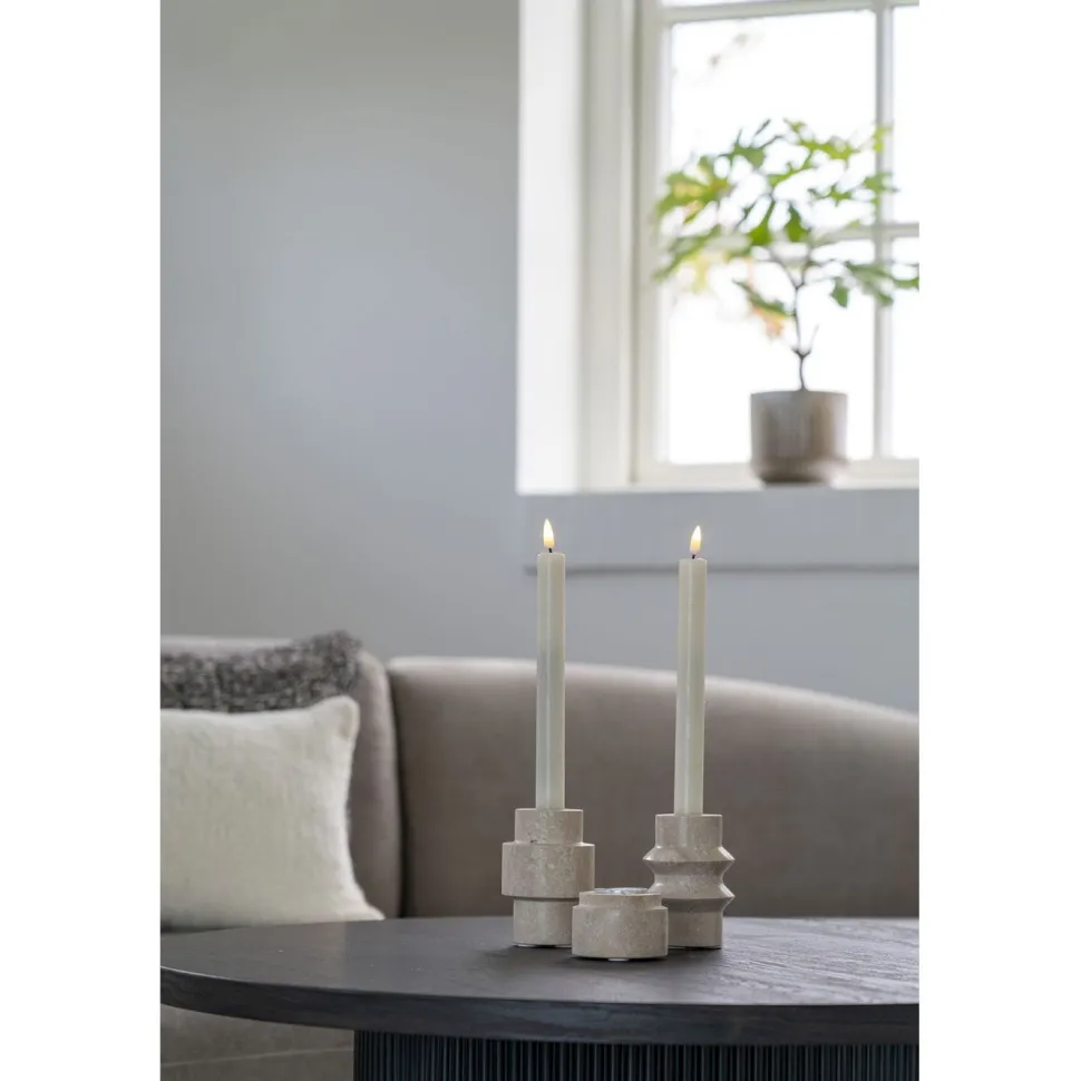 Kynttilänjalka House Nordic, ø7x10cm, sylinteri, travertiini