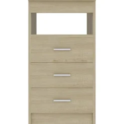 Laatikosto sonoma-tammi 40x50x76 cm lastulevy