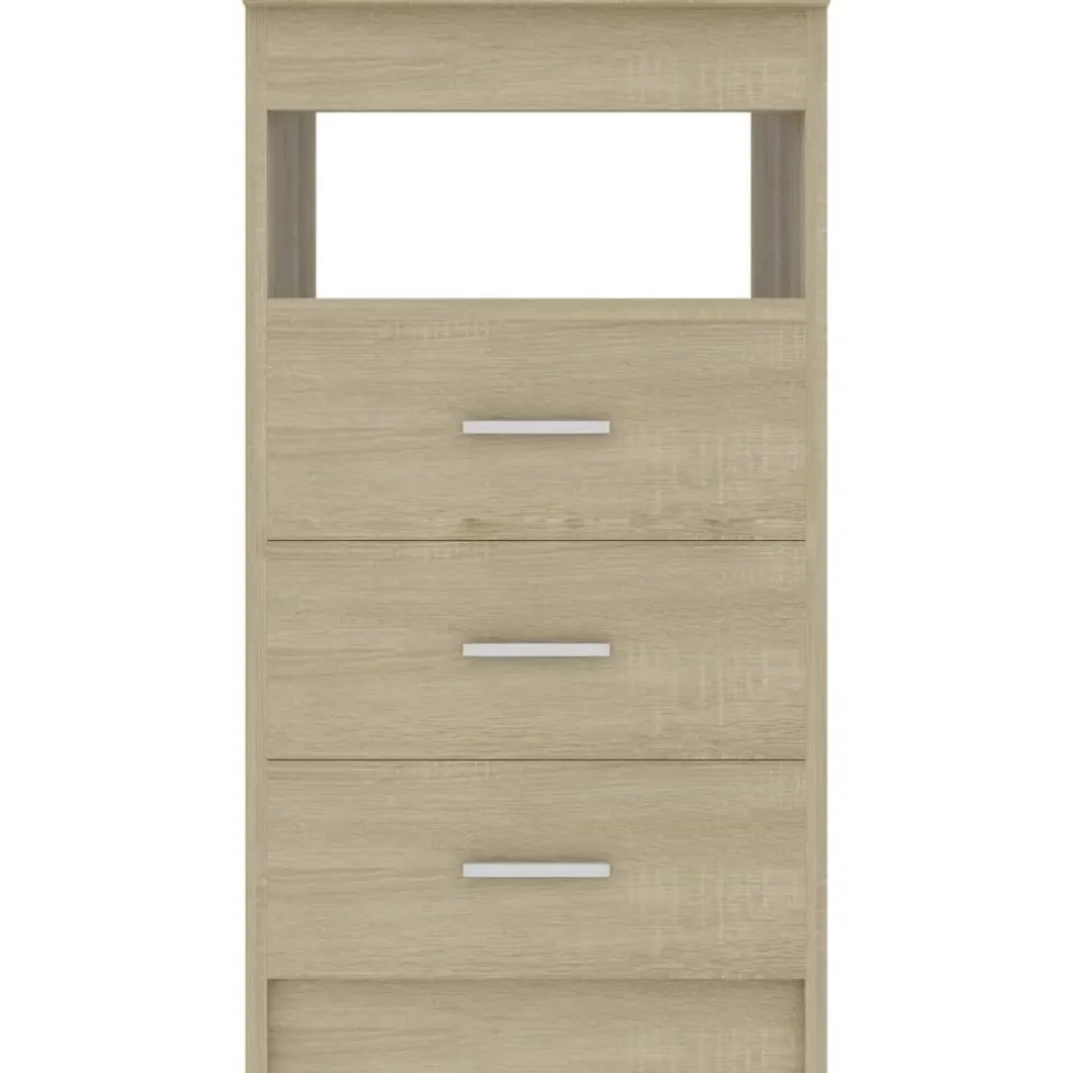 Laatikosto sonoma-tammi 40x50x76 cm lastulevy