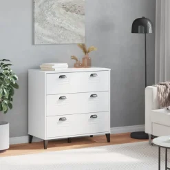 Laatikosto VIKEN valkoinen tekninen puu (74920)