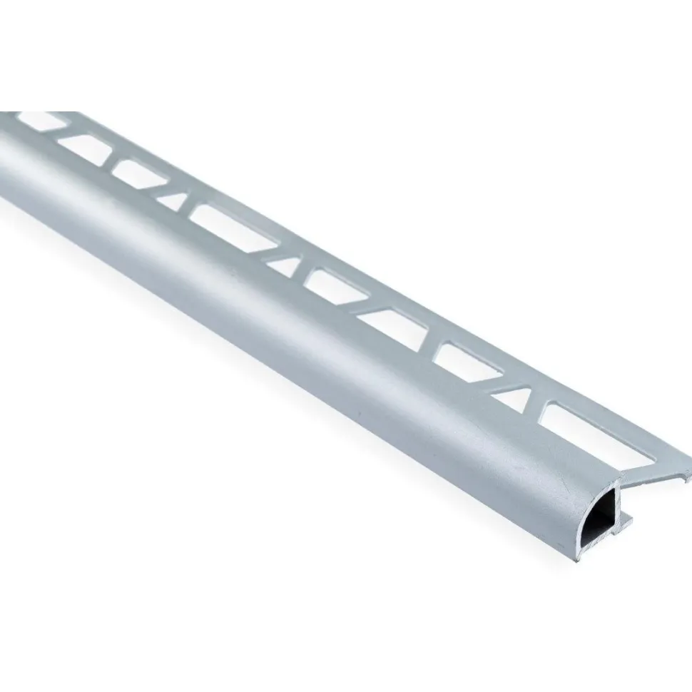 Laattalista Maler pyöreä H10x26x2500mm alumiini hopea anodisoitu