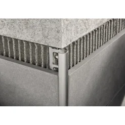 Laattalista Progress Profiles Projolly Quart 2,7m 10mm valkoinen