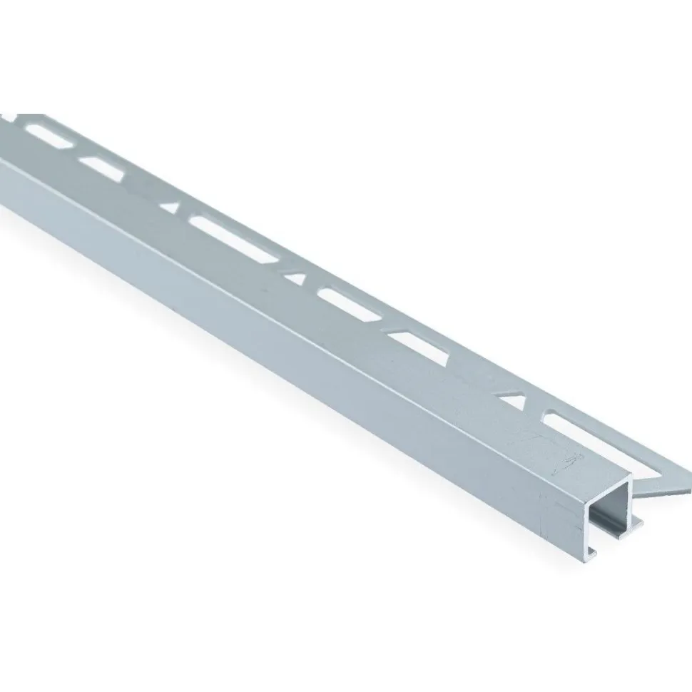 Laattalista Maler neliö H10x26x2500mm alumiini hopea anodisoitu