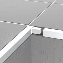 Laattalistan kulmapala Progress Profiles Projolly Square alumiini 10 mm eri värejä