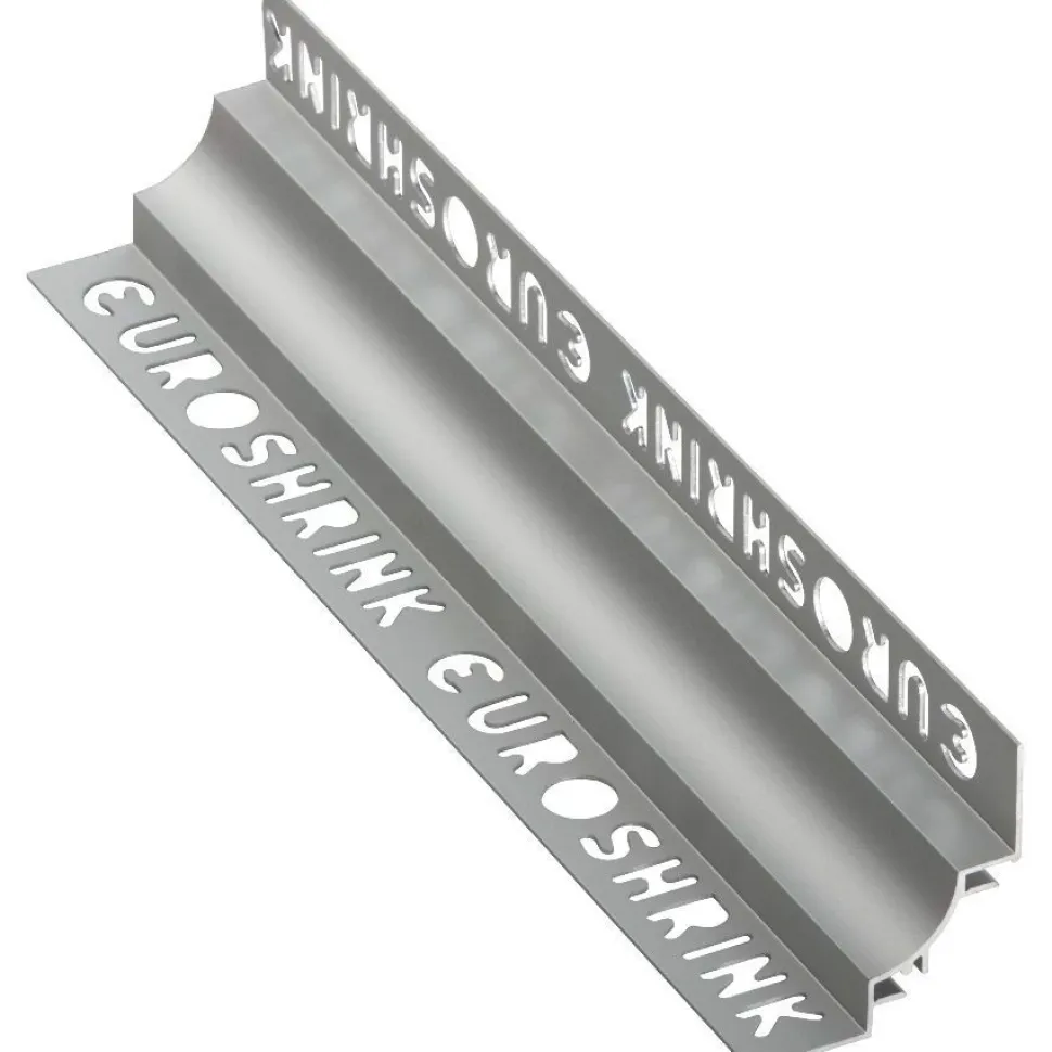 Laattalista/sisäkulma Euroshrink alumiini 210a, 10mm x 2.5m, mattahopea
