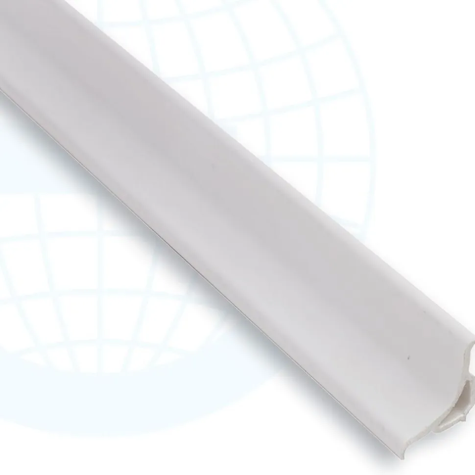 Laattalista/sisäkulma Euroshrink pvc 211, 10mm x 2.55m, valkoinen