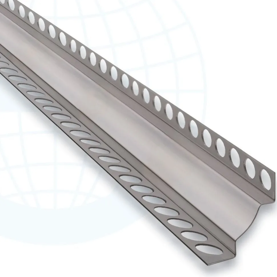 Laattalista/sisäkulma Euroshrink rst 210s, 11mm x 2.5m, harjattu teräs