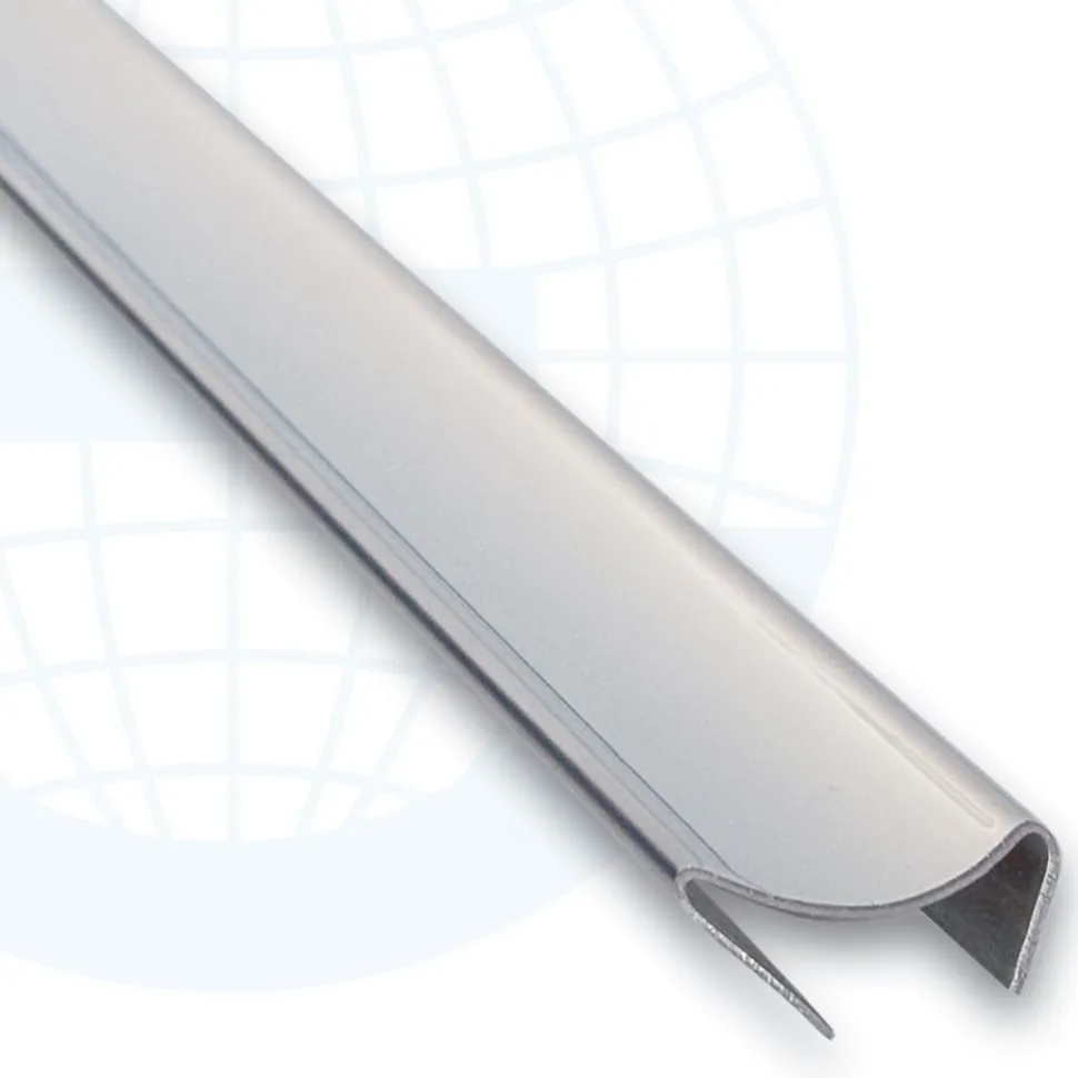 Laattalista/sisäkulma Euroshrink rst 211s, 26mm x 2.5m kiiltävä teräs
