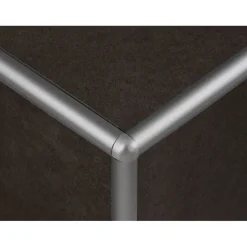 Laattalista/ulkokulma Euroshrink puolipyöreä alumiini 171a, 3mm x 2.5m, mattahopea