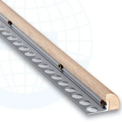 Laattalista/ulkokulma Euroshrink puolipyöreä puu 197n, 10mm x 2.5m, apachi