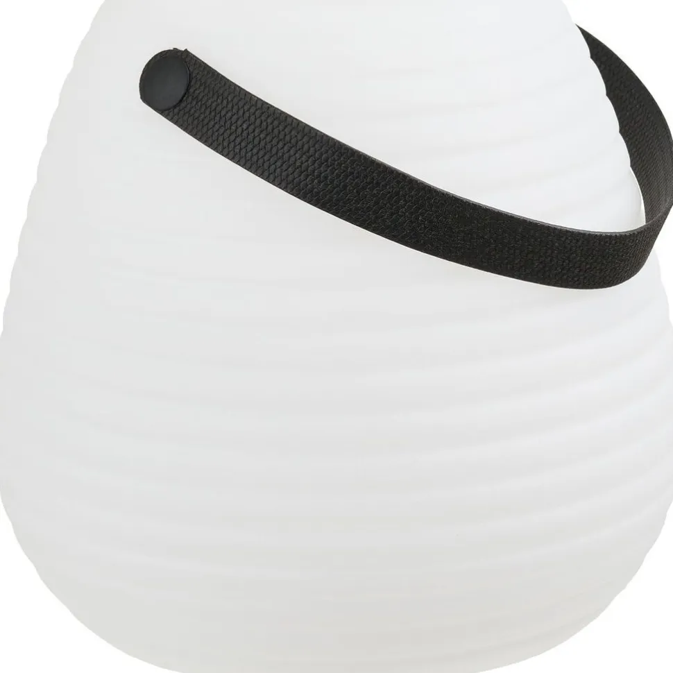 Ladattava LED-lyhty House Nordic Derry, ulkokäyttöön, ø21cm, RGB, IP44, 3.7V, 1500mAh, valkoinen