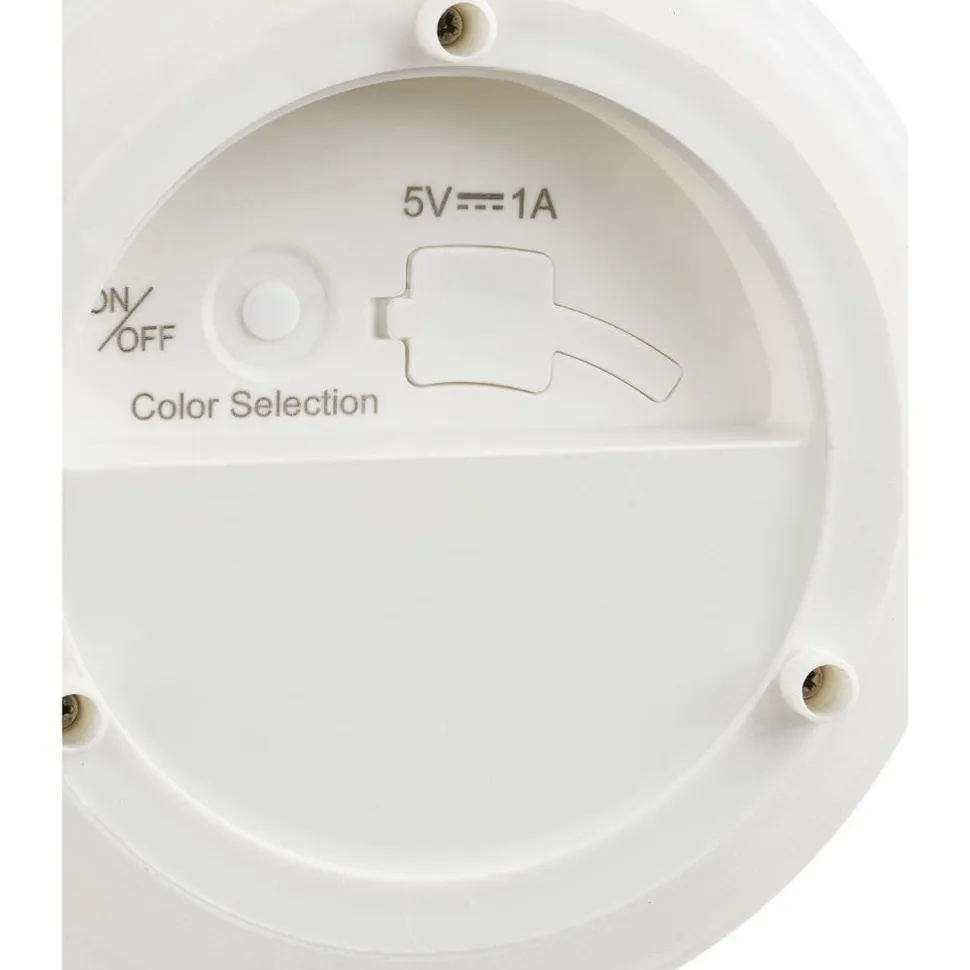 Ladattava LED-lyhty House Nordic Derry, ulkokäyttöön, ø13cm, RGB, IP44, 3.7V, 1500mAh, valkoinen