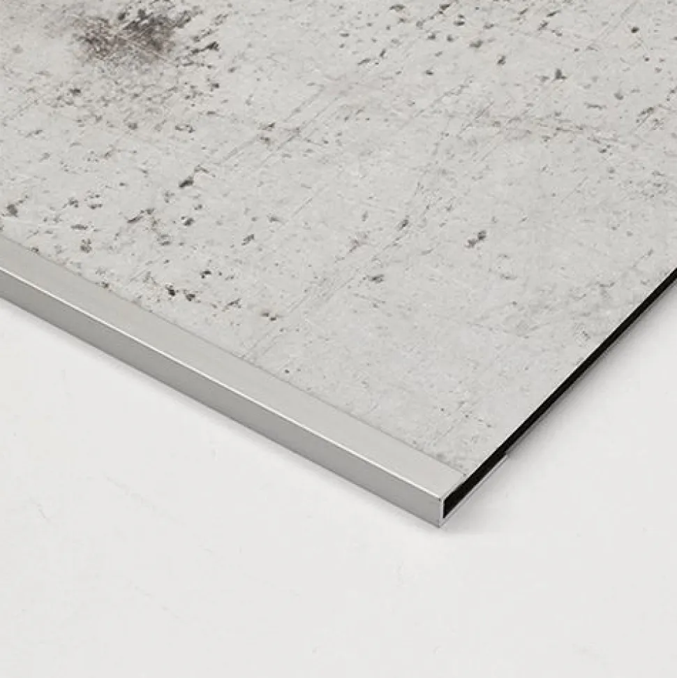 Laminaattilevyn päätylista Grip alumiini 650mm hopea