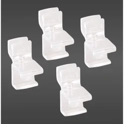 Lankahyllyn pidike Elfa Classic 14x23x26 mm 4 kpl läpikuultava