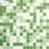 Lasimosaiikki Gils Mix 32,7 x 32,7 seinä-/lattialaatta vihreä