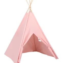 Lasten tiipiiteltta + laukku peachskin pinkki 120x120x150 cm