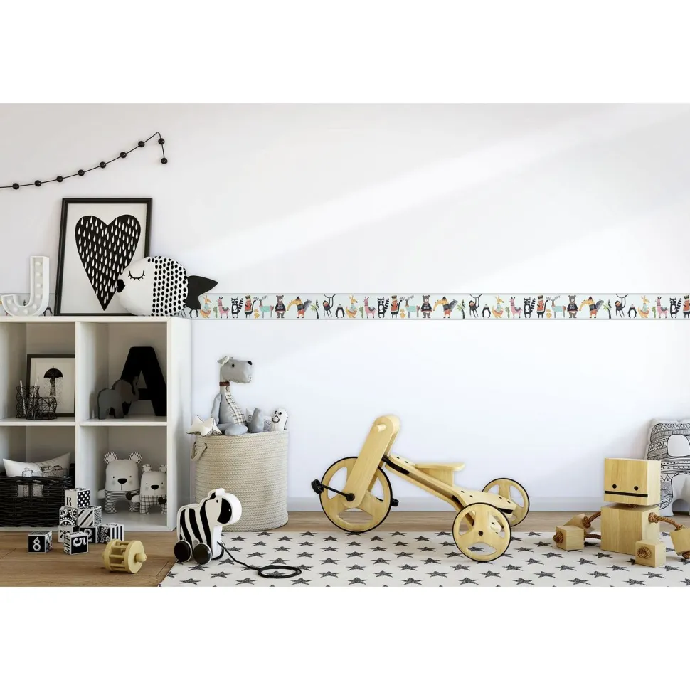 Lastenhuoneen boordi Kids Walls 45876, vinyylipinta, 0.18x5m, monivärinen