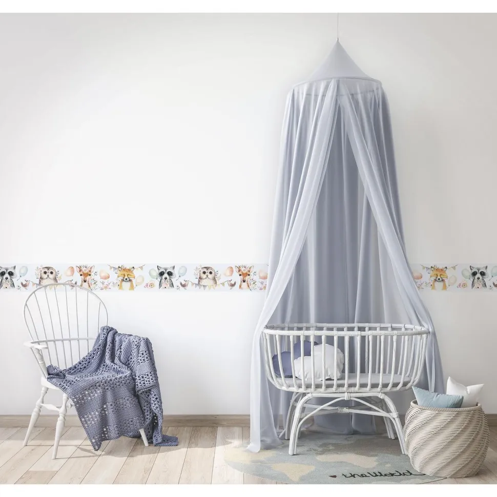 Lastenhuoneen boordi Kids Walls 45893, vinyylipinta, 0.18x5m, sininen