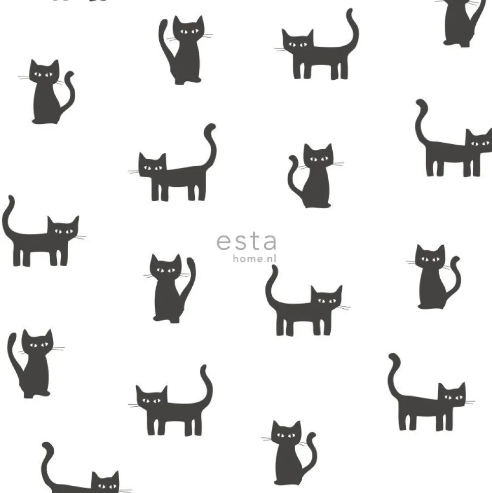 Lastenhuoneen tapetti Esta Little Bandits 138928, eläin, valkoinen/musta