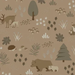 Lastenhuoneen tapetti Esta To The Moon And Back 139410, non-woven, ruskea, metsä