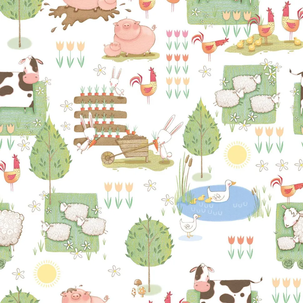Lastenhuoneen tapetti Galerie Tiny Tots 2 G78374-77, eläin