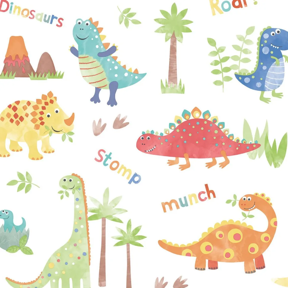 Lastenhuoneen tapetti Galerie Tiny Tots 2 G78363-64, dinosaurus