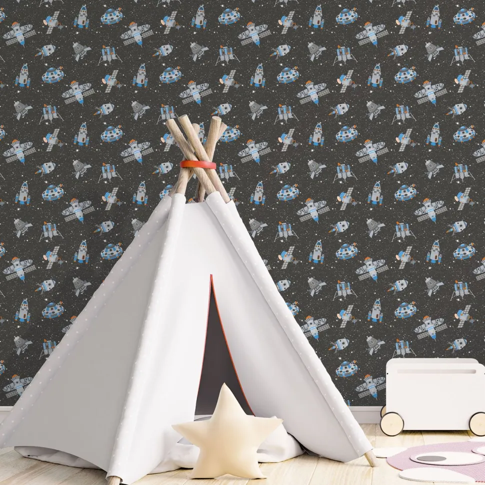 Lastenhuoneen tapetti Galerie Tiny Tots 2 G78410-12, avaruus