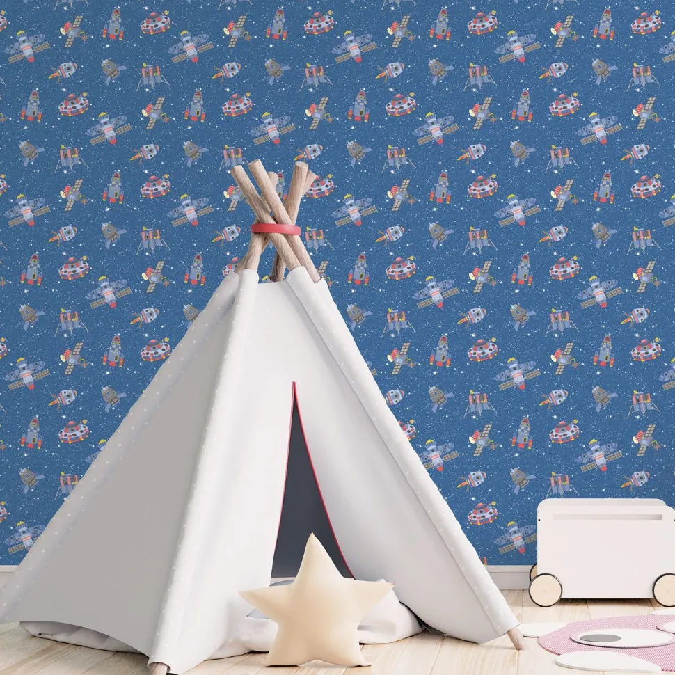 Lastenhuoneen tapetti Galerie Tiny Tots 2 G78410-12, avaruus